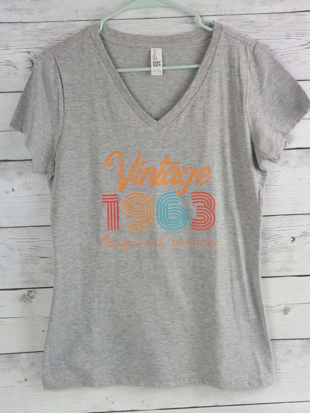 Womens "Vintage 1963 Original Parts" Tee Slim Fit Size Small